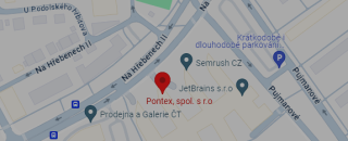 Google Maps – Pontex, spol. s r.o., sídlo společnosti, Centrála Praha