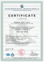 Certifikát – ISO 14001:2015.