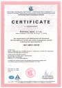 Certifikát – ISO 45001:2018.