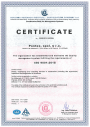 Certifikát – ISO 9001:2015.