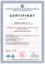 Certifikát – ČSN EN ISO 9001:2016.