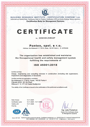 Certifikát – ISO 45001:2018. Certifikát – ISO 45001:2018.