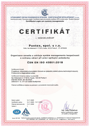 Certifikát – ČSN EN ISO 45001:2018. Certifikát – ČSN EN ISO 45001:2018.